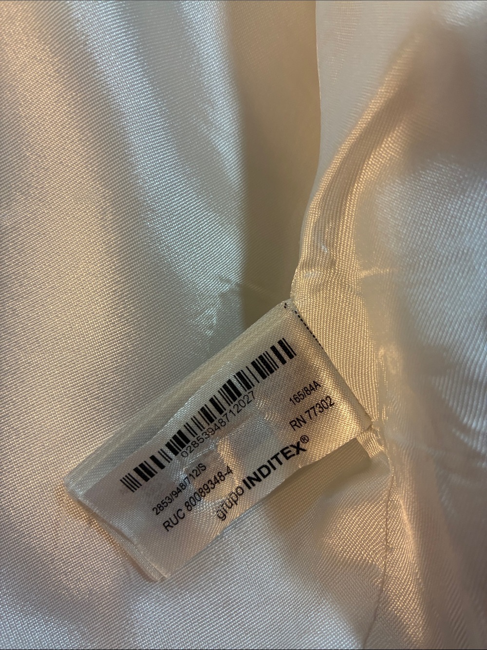 ZARA Cream Feather-Cuff Cropped Blazer with removable cuffs. Soft elegant lining - Picture 5 of 10